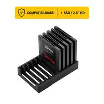 Suporte Rack Horizontal Para Até 10 Hd2.5 Ssd2.5 Sata