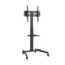 Suporte Rack Para Tv 37 A 70 Pol Vinik Com 1 Prateleira E Rodinhas Preto