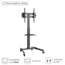 Suporte Rack Para Tv De 37" A 70" Até 40kg Com Bandeja - Sr150 - VINIK