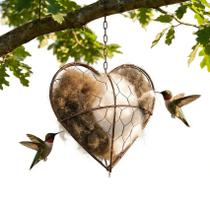 Suporte Recarregável em Formato de Coração para Material de Ninho de Pássaros Bird Nesting Heart doyyi em Fibra de Alpaca Suporte Recarregável em Formato de Coração para Material de Ninho de Pássaros Bird Nesting Heart doyyi em Fibra de Alpaca
