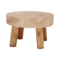 Suporte Redondo De Madeira Maciça Para Vasos De Plantas, Expositor De Suculentas, Banco Decorativo