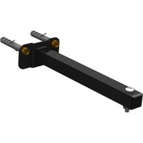 SUPORTE REFLETOR BASE RETA BRAÇO 20 CM Preto