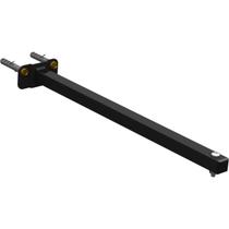 Suporte Refletor Base Reta Braço 40 Cm Preto