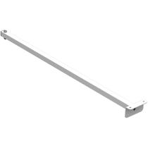 Suporte Refletor Fachada Banner Braço 70 Cm - Branco