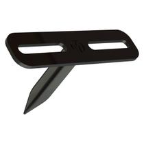 Suporte refletor preto 1 espeto estacas chão jardim