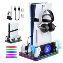Suporte Refrigerado com Carregador FYOUNG para PS5 Slim Pro Portal