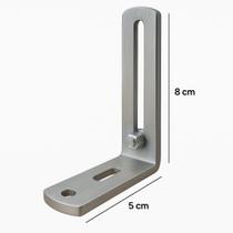 Suporte regulavel simples para varao suiço cromado