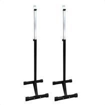 Suporte Regulável Supino E Agachamento Preto Par Cavalete Suporte Regulável Supino E Agachamento Preto Par Cavalete