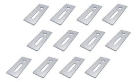 Suporte Reto Chapa Para Haste Solar M10 Em Aço - 12 Peças Suporte Reto Chapa Para Haste Solar M10 Em Aço - 12 Peças