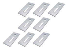 Suporte Reto Chapa Para Haste Solar M10 Em Aço - 8 Peças