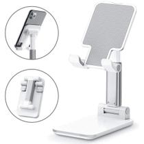 Suporte Retrátil Ajustável Para Celular Tablet Ipad Branco