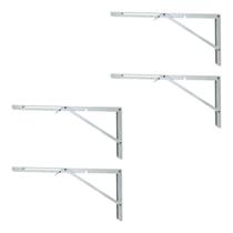 Suporte Retrátil Mão Francesa 40cm 4 Unidades Trava Parafusos