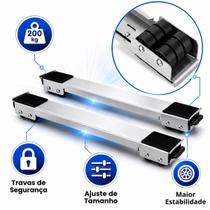 Suporte Retrátil para Geladeira Máquina com Rodas