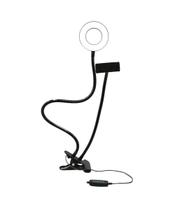 Suporte Ring Light Flexível Ajustável Clip Fixador Multilaser AC369