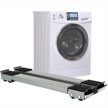 Suporte Rodinhas Ajustável Base Máquina Lavar Móveis 200Kg