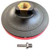 Suporte Rosca M14 Para Lixas 100mm Com Welkro + Adaptador Furadeira Uso Em Esmerilhadeira Lixadeira Suporte Rosca M14 Para Lixas 100mm Com Welkro + Adaptador Furadeira Uso Em Esmerilhadeira Lixadeira