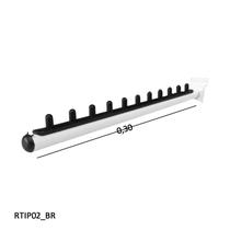 Suporte RT Inclinado c/ Acabamento p/ Painel - Branco