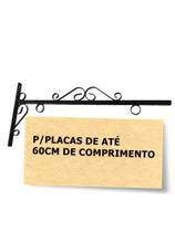 Suporte Rustico de Pendurar Placas Comercial P/ Lojas e Comércio 65cm