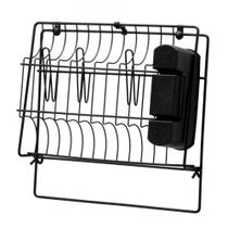 Suporte Seca Pratos Copos e Talheres Arthi Cook Home Black