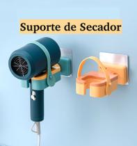 Suporte Secador De Cabelo Parede Adesivo Banheiro Organizador De Fios Porta Ajustavel Giratorio 360 Suporte Secador De Cabelo Parede Adesivo Banheiro Organizador De Fios Porta Ajustavel Giratorio 360
