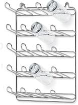 Suporte Secador De Parede 20 Copos Aço Cromado Niquelart Suporte Secador De Parede 20 Copos Aço Cromado Niquelart