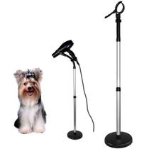 Suporte Secador Pet Shop Cachorro Gato Animal Giratorio Flexivel Chao Bancada Salao