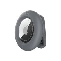 Suporte seguro AirTag Belkin com clipe durável cinza escuro Suporte seguro AirTag Belkin com clipe durável cinza escuro