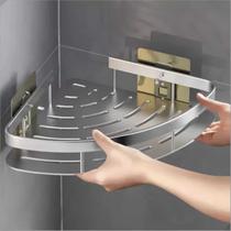 Suporte Shampoo De Canto Banheiro Parede Inox sem furo