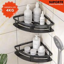 Suporte Shampoo de Canto Oval Para Banheiro Organize Seu Banheiro Com Estilo