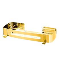 Suporte Shampoo Retangular Parede Banheiro Aço Inox Dourado Suporte Shampoo Retangular Parede Banheiro Aço Inox Dourado