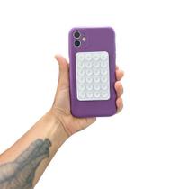 Suporte Silicone Ventosa de Superfície P/ Celular - Branco Suporte Silicone Ventosa de Superfície P/ Celular - Branco