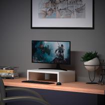 Suporte Simples Elevador de Monitor Escritório Quarto Sala MDF