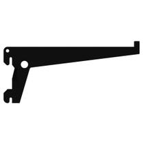 Suporte Simples em Aço para Prateleiras 20cm Preto - SS20-PR - MULTIVISÃO