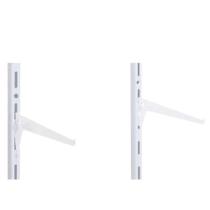 Suporte Simples para Prateleira SS-20-BR 20cm Aço Carbono Branco para Trilho Multivisão