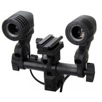 Suporte Soquete Duplo E27 para lâmpadas e sombrinha