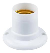 Suporte soquete para lampada universal fixo e27 preto/branco