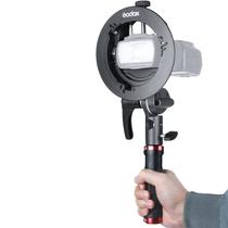 Suporte Speedlite Godox S2 S-Type com alça para AD200Pro