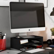 Suporte Stand Base Para Tela Monitor Laptop Soft Elevado 45cm em MDF com 01 Prateleira - Abmaza Suporte Stand Base Para Tela Monitor Laptop Soft Elevado 45cm em MDF com 01 Prateleira - Abmaza