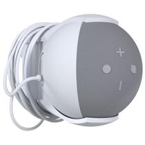 Suporte Stand De Tomada Parede com Organizador de Cabos Compatível com Amazon Alexa Echo Dot 4 e 5 Geração