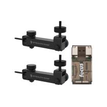 Suporte Stealth Cam Eco com Pivot Horizontal e Vertical, Construção Robusta em Tubo de Aço (Preto, Pacote com 2) com Leitor de Cartão (3 Itens)