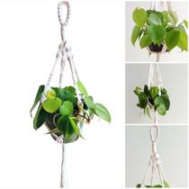 Suporte Suculenta Decorativo Vaso Pequeno Macrame Hanger