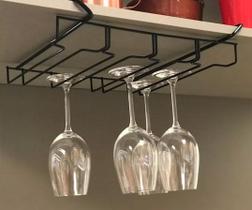 Suporte Suspenso Para 12 Taças de Cozinha Armário Organizador Porta Taças Aramado