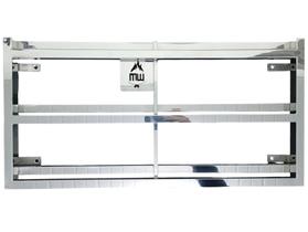 Suporte suspenso para churrasqueira em aço inox 304 65x35cm