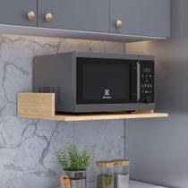 Suporte Suspenso Para Micro-ondas Forno 60x40 cm Class L03 Amadeirado - Lyam