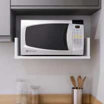Suporte Suspenso Para Micro-ondas Mdf Branco Prateleira Suporte Suspenso Para Micro-ondas Mdf Branco Prateleira