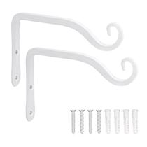 Suporte suspenso para plantas LOOGI, gancho de parede de 15 cm, pacote com 2 unidades, branco Suporte suspenso para plantas LOOGI, gancho de parede de 15 cm, pacote com 2 unidades, branco