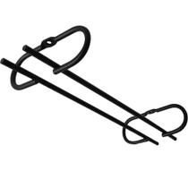 Suporte Suspenso para Taças Reto 42cm Porta Taças de Teto Preto Fosco Suporte Suspenso para Taças Reto 42cm Porta Taças de Teto Preto Fosco