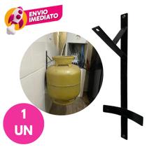 Suporte Suspenso Reforçado Botijão Gás 13Kg Antifurto Aço Trava Parede Cozinha Organização Suporte Suspenso Reforçado Botijão Gás 13Kg Antifurto Aço Trava Parede Cozinha Organização