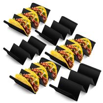Suporte Taco Holder Baderke Mexico, conjunto de 6 plásticos pretos Suporte Taco Holder Baderke Mexico, conjunto de 6 plásticos pretos