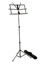 Suporte Telescópica Partitura Com Capa Preto Dolphin 6387